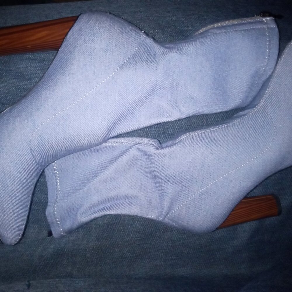 " CAN'T STOP ME " Denim Fitted Bootie ( BRAND NEW !!!!!!!!!!!!!!